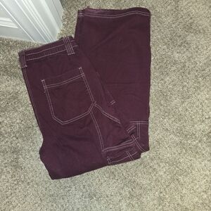 Almost Famous Women's Straight Leg Jeans - Burgundy